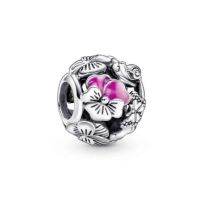 [พร้อมส่ง สินค้าแท้ ?] Pandora Pansy Flower Friends Charm