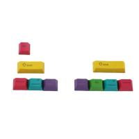 Pbt Rgby Cmyk โมดิฟายเออร์10คีย์สลักด้วยเลเซอร์ Mac Keycaps สำหรับแป้นพิมพ์กลไก Mx เชอร์รี่