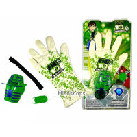 BEN10 ถุงมือเบนเทน พร้อมที่ยิงเหรียญ วัสดุทนทาน สีสันสวยงาม  โฉมใหม่