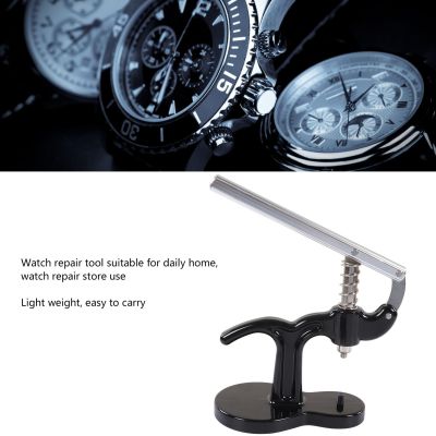 ชุดเครื่องมือซ่อมนาฬิกาข้อมืออัดกรอบนาฬิกาสีดำไม่ลื่นสำหรับบ้าน