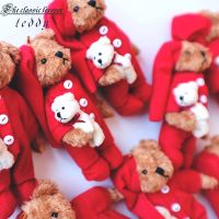 INS Super Soft Lovely Mini Teddy Bear Plush Toy Bag Pendant Stuffed Cartoon Animal Key Accessories Doll Home Decor Kid Gift