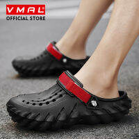 VMAL รองเท้าวุ้นผู้ชายรองเท้าแตะฤดูร้อน Croc รองเท้า Sepatu Kebun Beach Hollow Mules Clogs สีลูกอมรองเท้าแตะกันน้ำรองเท้าแตะชายหาดเหมาะสำหรับชีวิตประจำวันสบายๆทั้งหมด-38-45