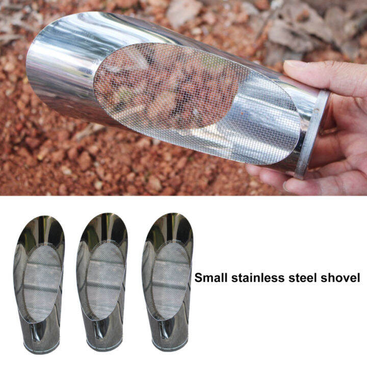 1Pc New Soil Stainless Steel Spade Shovel Cup Cultivation Bucket