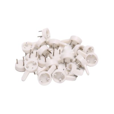 20PCS/lot White Painting Photo Frame Hook 4 Sizes Plastic Invisible Wall Mount Photo Picture Nail Hook Hanger S-XL