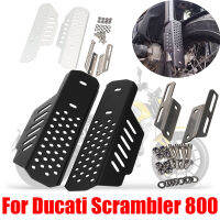 สำหรับ Ducati Scrambler 800อุปกรณ์มอเตอร์ไซค์ย้อนยุคด้านหน้าส้อมยามป้องกันโช๊คอัพส้อมพิทักษ์บังโคลนฝุ่นปก