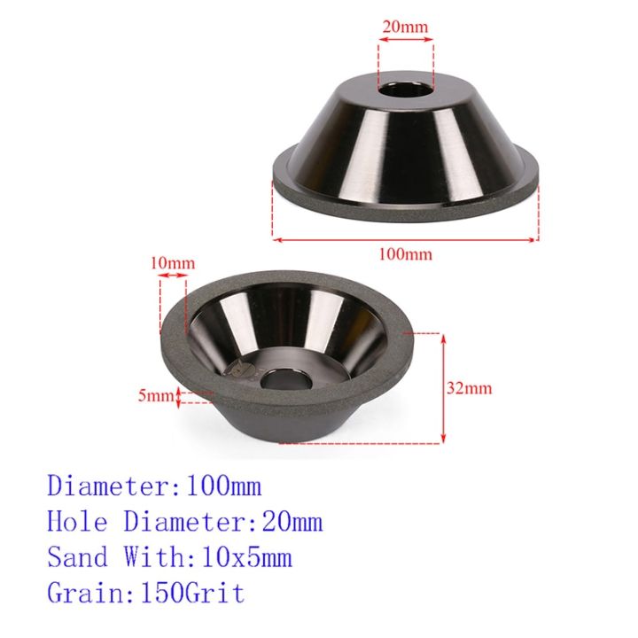 klp-100-600-เพชรกรวดชามจานเจียรล้อรถยนต์ชนิดทึบที่ตัดรูปทรงสำหรับเครื่องมือตกแต่งเครื่องตัดเหล็กเจาะทังสเตน