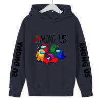 Among Us เด็ก Hoodies หญิงแขนยาว Hooded เสื้อกันหนาวขนแกะพิมพ์แขนยาวสเว็ตเตอร์ Pullover การ์ตูนเด็กเสื้อผ้าฤดูใบไม้ผลิ Casual แฟชั่นเสื้อกีฬา