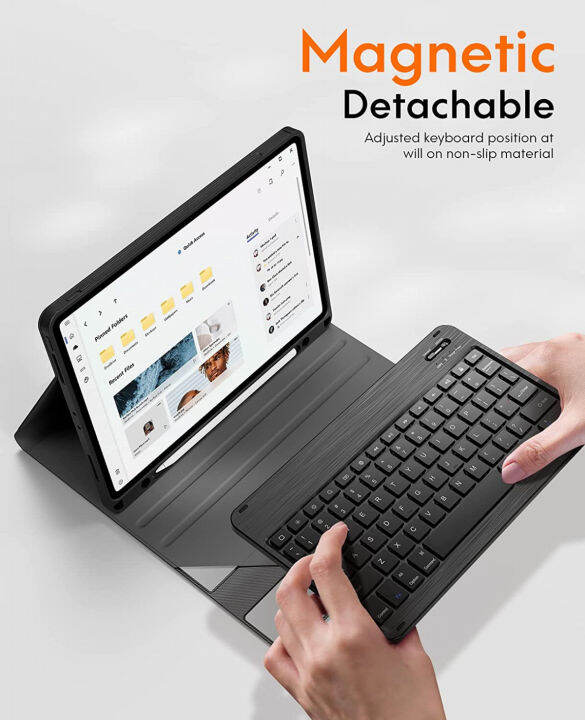 chesona-ipad-pro-11-case-with-keyboard-ipad-air-5th-generation-case-with-keyboard-detachable-pencil-holder-flip-stand-cover-ipad-air-5th-4th-gen-10-9-keyboard-ipad-pro-11-keyboard-black-ipad-pro-11-ip