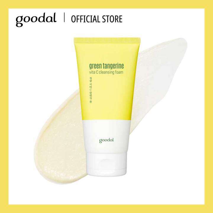 goodal-โฟมล้างหน้า-green-tangerine-vita-c-cleansing-foam-150ml-โฟมล้างหน้าส้ม-ล้างสิ่งสกปรกล้ำลึกและบำรุงผิวให้ใส-หลังล้างหน้าผิวนุ่มเหมือนทาเซรั่ม