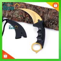 iRemax K01 Karambit Knife มีดพก มีดคารัมบิต มีดเดินป่า มีดใบตาย มีดควง (ใบคมและแหลม) สีรุ้ง ไทเทเนียม