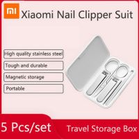 (Stream woman) Xiaomi Mijia กรรไกรตัดเล็บชุดสแตนเลสทำเล็บมือเล็บเท้า Clipper ไฟล์ EarPick Trimmer เครื่องมือการเดินทางแบบพกพาการจัดเก็บเครื่องมือตัด