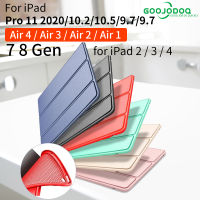 GOOJODOQเคสสำหรับiPad Air 2,เคสFunda iPad 10.2 Pro 11 2020 2 3 4สำหรับiPad 7th 8th Generation Case Air 3 10.5 Mini 4 Mini 5