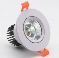 ดาวน์ไลท์โคมไฟ LED LED แบบหรี่แสงได้5W 7W 9W 12W 15W 18W โคมไฟติดเพดานไฟเฉพาะจุด AC110-220V โคมไฟ LED