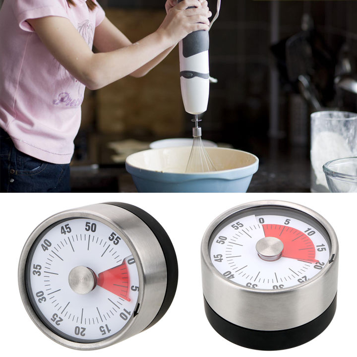 Mechanical Dial Cooking Kitchen Timer Alarm 60 Minutes Stainless Steel Kitchen  Cooking Tools Kitchen Egg Timer - China Cooking Timer, Egg Timer