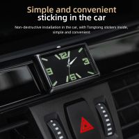 ♠✣ Quartz Analog Interior Air Vent Electronic Home Office Accurate Car Clock Dashboard Universal Luminous Styling Mini Stick On