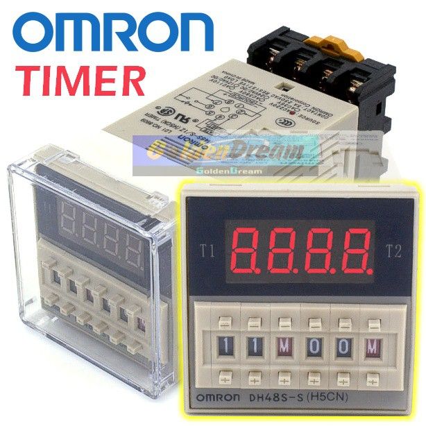 Omron DH48S-S Digital Timer Precision Delay Time Relay Twin Counter ...