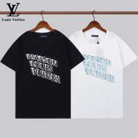 ▶Ready Stock◀ Original   เสื้อยืด   Unisex,ลำลองคอกลมเข้ารูปพิมพ์ลายตัวอักษรเสื้อแฟชั่นทรงหลวมสีขาวดำเสื้อยืดนุ่มผ้าฝ้าย100%