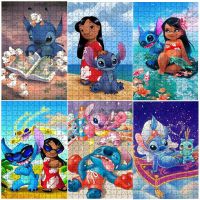 300 500 1000 Pieces Puzzle Disney Lilo &amp; Stitch Jigsaw Fun Family Diy Gifts Intellective Educational Toy Diy Puzzle Home Decor