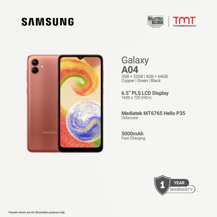 Buy Samsung Galaxy A04 (64GB) in Copper