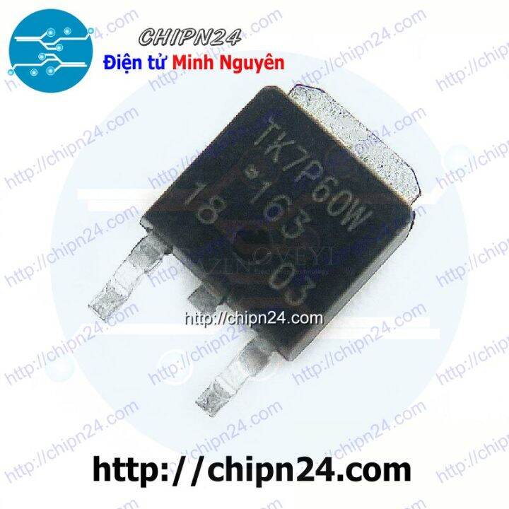 [2 CON] (SOP) Mosfet Dán TK7P60W TO-252 7A 600V Kênh N (SMD Dán) (7P60 ...