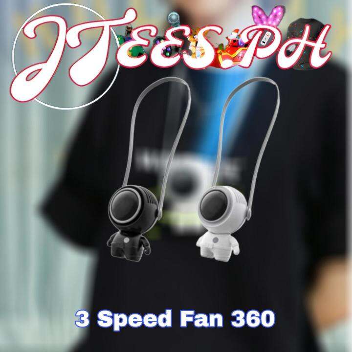 Astronaut Personal Fan Necklace 3 Speed Fan 360° Adjustable Air Lazada PH