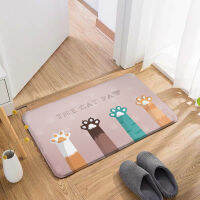 Cartoon Children Room Floor Mat Absorbent Flannel Car Bathroom Toilet Corridor Doormat PVC Non-Slip Bottom Rug For Hallway