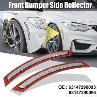 X Autohaux Pair Front Bumper Reflector Side Marker 63147290093 63147290094 For BMW F15 F85 X5 M 2014-2017 Replace