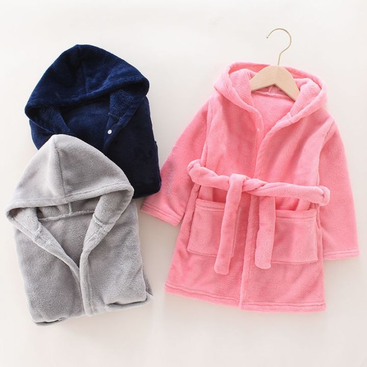 xiaoli-clothing-euerdodo-ฤดูหนาวเด็ก39-s-เสื้อคลุมอาบน้ำสักหลาดเด็กชุดนอนการ์ตูนคลุมด้วยผ้าเด็กเสื้อคลุมชุดนอน-nightgown-homewear-เสื้อผ้า