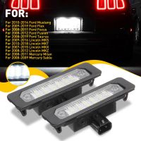 2Pcs LED License Plate Lamp Set For Ford Mustang Focus Fusion Taurus Flex Lincoln MKT MKS MKX MKZ Direct Replace Original Light