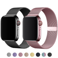 สายโลหะสำหรับสายนาฬิกา Apple Watch 44mm 40mm 42mm 38mm 49mm 44 mm Milanese Loop iWatch Series 7 3 6 se ultra 8 41mm 45mm-iotc29 mall