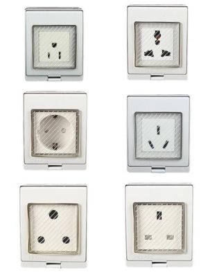 ▧♂✎ White anti-UV IP55 10A/16A 250V outdoor household socket US AU UK EU Frence Germany Africa electrical AC Power Waterproof Socket