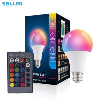 Ac85-265v Led Rgb Light Bulb 4 Modes Color Changing Remote Control Spotlight Bulb With Memory For Home Decor