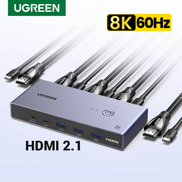 Ugreen Hdmi Kvm Switcher Box K Hz Usb Gbps Ultra Hd Hdmi For