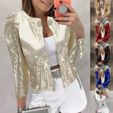 Glitter hot sale jacket ladies