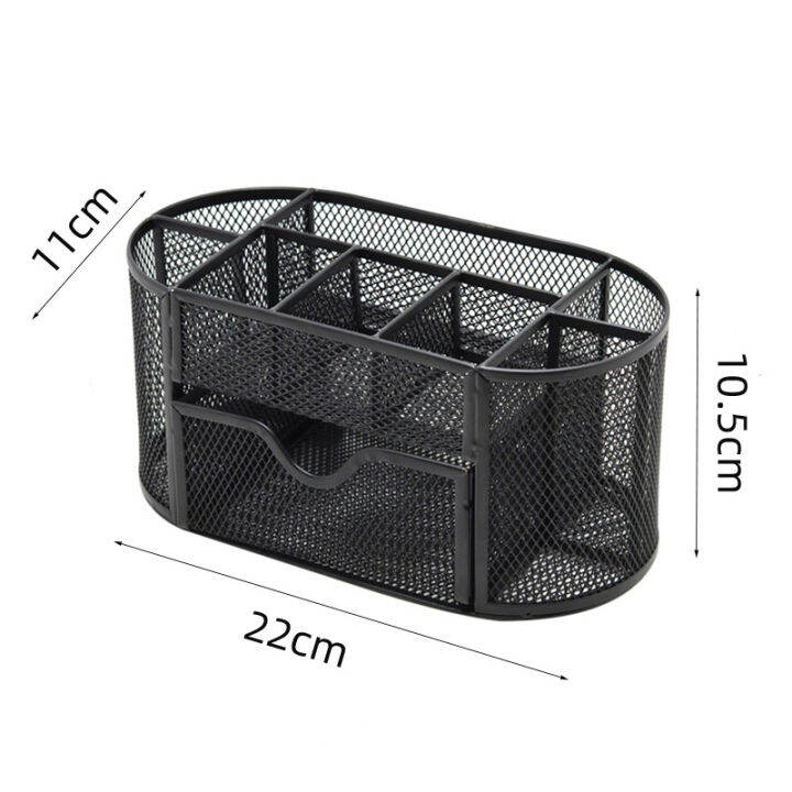 stationary-tidy-mesh-holder-organizer-pen-metal-set-organiser