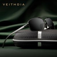 VEITHDIA แว่นตากันแดดแบรนด์เลนส์ UV400โพลาไรซ์สำหรับผู้ชายกรอบอลูมิเนียมวินเทจอุปกรณ์เสริมแว่นกันแดดแว่นตาสำหรับ2458ผู้ชาย