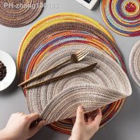 【CC】 Round Tabl Placemat Boho Placemats Dinner Coaster INS