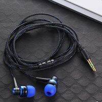 High Quality Wired Earphone Brand New Stereo In-Ear 3.5mm Nylon Weave Cable Earphone Headset With Mic For Laptop Smartphone 20