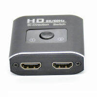 HDMI ตัวสลับสองตัว HDMI สวิตช์กระจาย สองตัดหนึ่ง ทุกอย่างสอง 8K HDMI เครื่องจ่าย