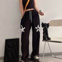 ❧☇ Jazz jazz hip-hop hiphop dance pants high-waisted loose wide-leg legged sweatpants womens black casual sweatpants