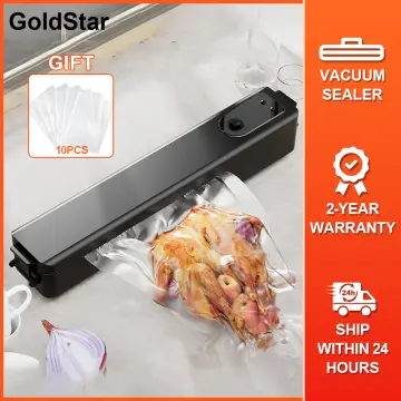 Vacuum Sealer, Food Sealer Machine, Dry and Moist Food Modes, Quick Sealing,  60Kpa Vacuum Sealer w/10Pcs Vacuum Seal Bags 