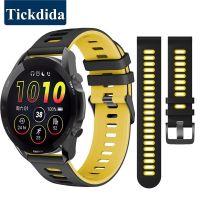 สายนาฬิกาข้อมือแบบปลดออกได้อย่างรวดเร็วสำหรับ Garmin Forerunner 265 255สายซิลิโคนกีฬา22มม. 20มม. สำหรับ Huawei GT 3 SE Amazfit GTR 4