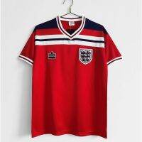 เสื้อกีฬาแขนสั้น ลายทีมชาติฟุตบอล England 1982 season ชุดเหย้า เยือน คุณภาพสูง AAA S-XXL