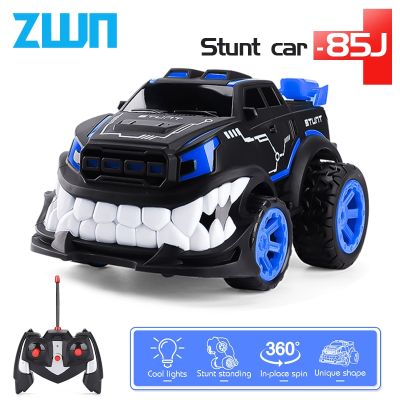 ZWN 85J Mini RC Cars 360° Spin Dancing Toy With LED Light Stunt Remote Control Cars Drift Monster Truck For Children Gifts Toys