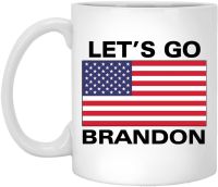 ไปกันเถอะ Brandon ธงชาติอเมริกา Joe แก้วกาแฟของขวัญทางการเมืองของขวัญ Biden ตลกขนาด11ออนซ์