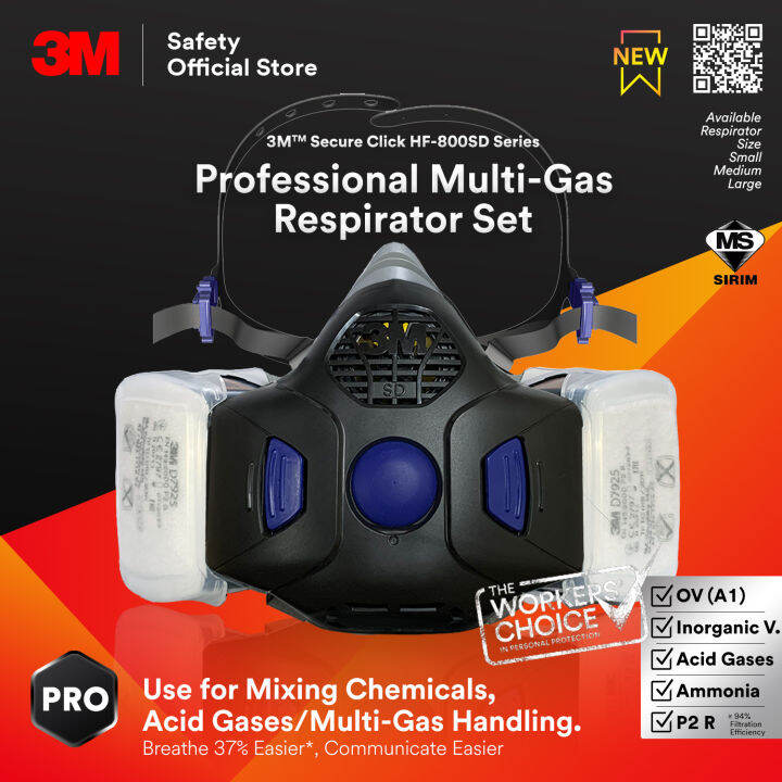 3M Secure Click Kombinationsfilter D8059 A1B1E1K1 - Atemschutz Filter