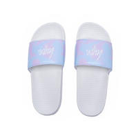 SPLODGE TIE DYE BLUE_LILAC SCRIPT SLIDERS