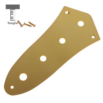 ；‘【； Tooyful 4 Holes Vintage Control Plate Metal For Jazz JB Style Bass Instrument Accessories