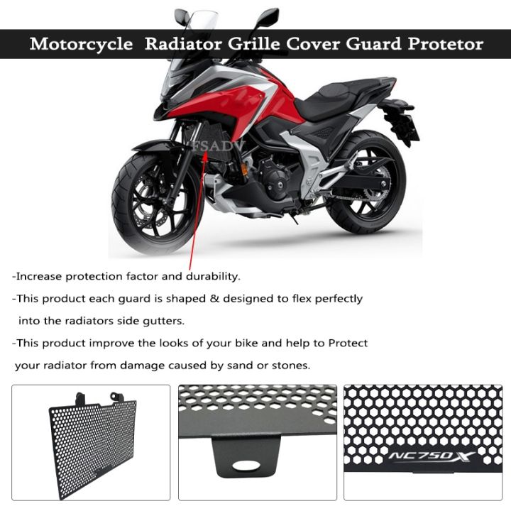 cw-honda-nc750x-750x-nc750-x-2021-2022-motorcycle-radiator-guard-grille-grill-cooler-cooling-cover-protection