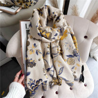 Warm Thick Cashmere Scarf Women Print Shawl and Warp Pashmina Winter Autumn Foulard Blanket Stoles Bufanda Fashion Echarpe 2021